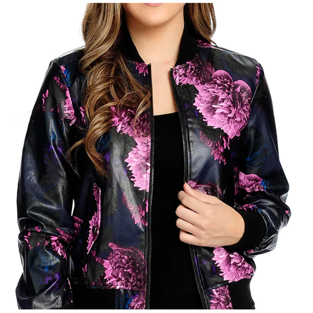 Kate & Mallory® Faux Leather Jacket